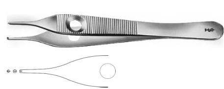 АДСОН ХІРУРГІЧНИЙ ПІНЦЕТ ПОКРАЩ. 1X2ЗУБ 120MM